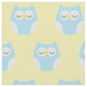 Sleepy Baby Owls Niedliches Kinderzimmer Dekoratio Stoff