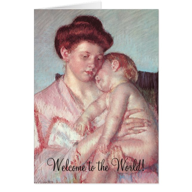 Sleepy Baby von Mary Cassatt, Willkommen in der We (Vorne)