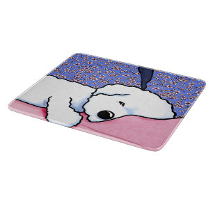 Sleepy Bichon Schneidebrett