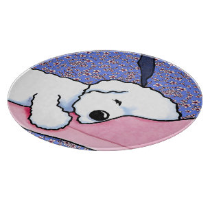 Sleepy Bichon Schneidebrett