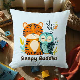 Sleepy Buddies Tiger & Eule Kuscheltiere Freunde Kissen