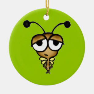 Sleepy Bug Keramik Ornament
