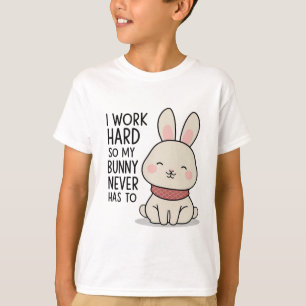 Sleepy Bunny T - Shirt - Gemütlicher Minimalistisc