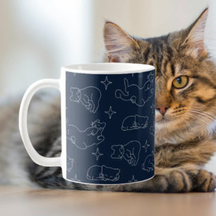 Sleepy Cat Classic Tasse – Cozy Nap-Lover Cat Must