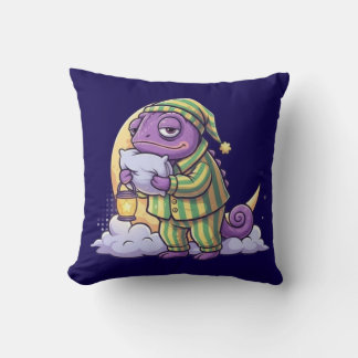 Sleepy Chameleon Wall Clock – Dreamy & Whimsical T Kissen