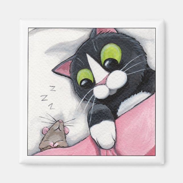 Sleepy Companion - Cat Magnet (Vorne)