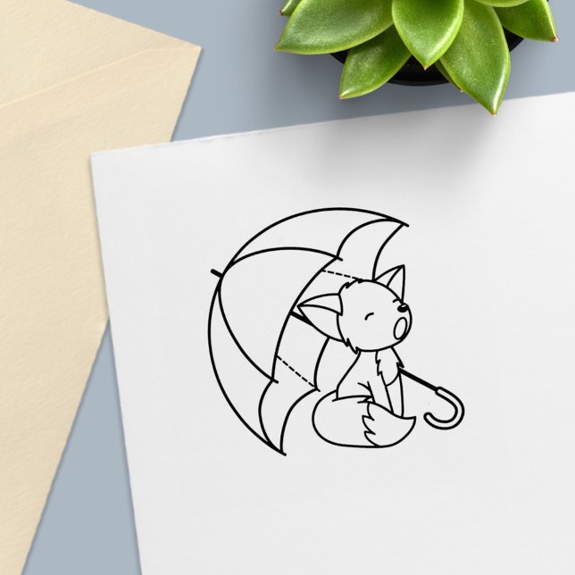 Sleepy Cry Little Fox unter Umbrella Permastempel (Von Creator hochgeladen)
