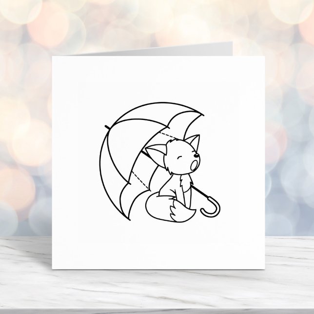 Sleepy Cry Little Fox unter Umbrella Permastempel (Von Creator hochgeladen)