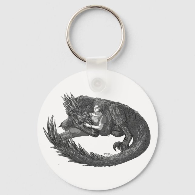 Sleepy Dinosaur Schlüsselanhänger (Vorderseite)