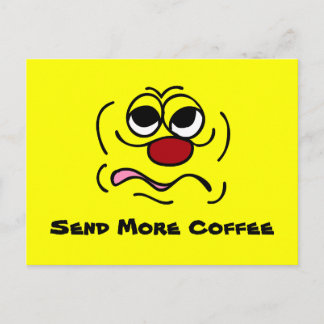 Sleepy Face Grumpey Postkarte