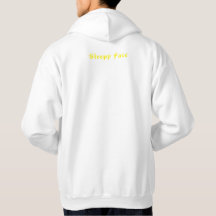 Sleepy Face: Weiß - Unisex Hooded Sweatshirt