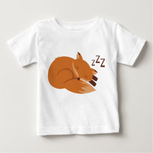 Sleepy Fox Baby T-shirt