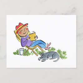 Sleepy Garden Postkarte