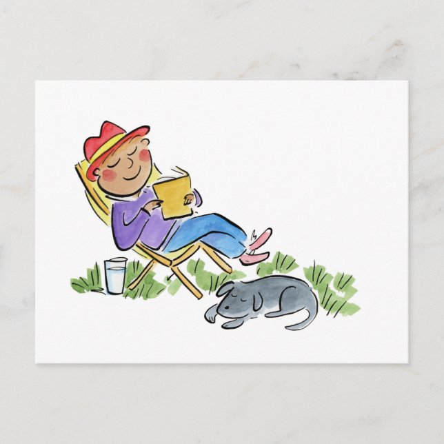 Sleepy Garden Postkarte (Vorderseite)