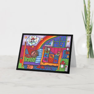 Sleepy Gnomie's Mushroom Dreams Card Karte