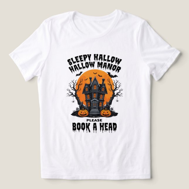Sleepy Hallow Manor Spuk House Halloween Tri-Blend Shirt (Design Vorderseite)