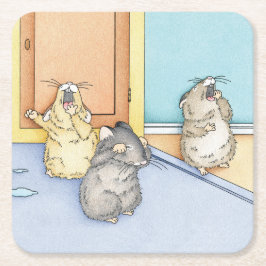 Sleepy Hamsters Rechteckiger Pappuntersetzer