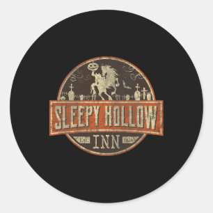 Sleepy Hollow Alloween Horseman Runder Aufkleber
