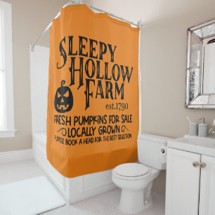 Sleepy Hollow Farms Frische Pumpkins Duschvorhang