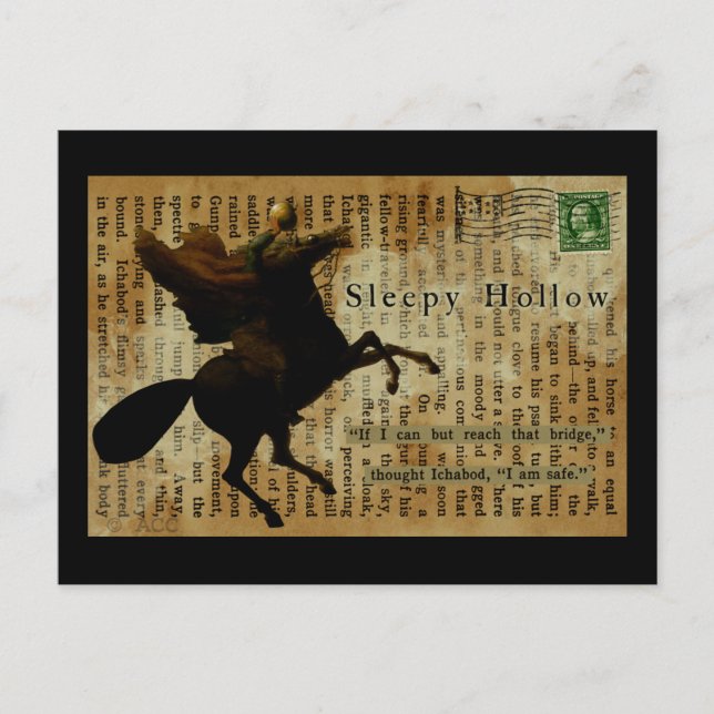 Sleepy Hollow Headless Horseman 1 Postkarte (Vorderseite)