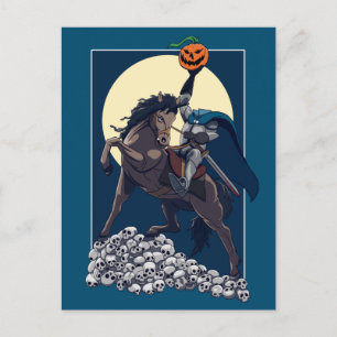 Sleepy Hollow Headless Horseman   Halloween Postkarte