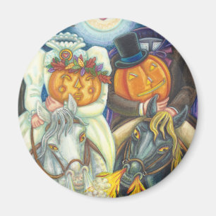 SLEEPY HOLLOW HOCHZEIT HALLOWEEN MAGNET Rund