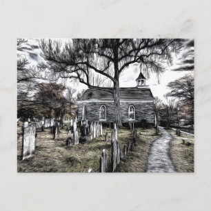 Sleepy Hollow Kirche Santa Maria delle Grazie Postkarte