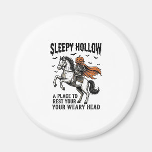 Sleepy Hollow Kopf-loser Reiter Vintage Halloween  Magnet