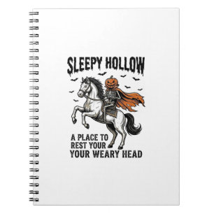 Sleepy Hollow Kopf-loser Reiter Vintage Halloween Notizblock