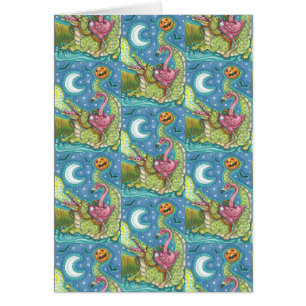 SLEEPY HOLLOW PINKER FLAMINGO & KROKODIL HALLOWEEN