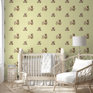 Sleepy Honey Bears Baby Nursery Tapete