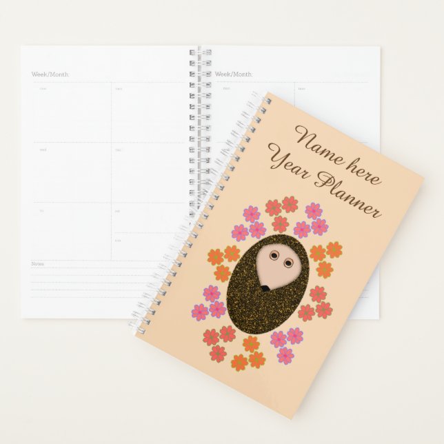 Sleepy Igel und Blume Custom Planer (Anzeige)