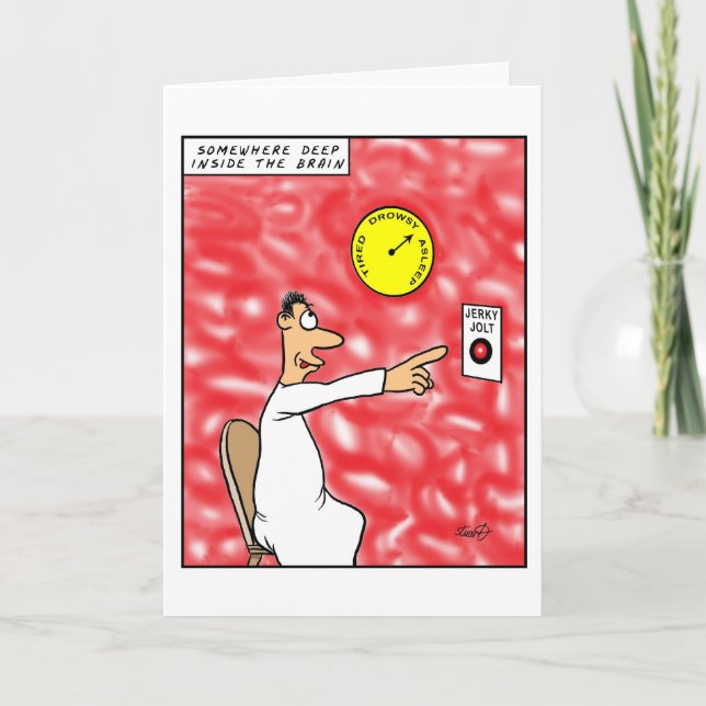 Sleepy Jerk Karte (Vorderseite)