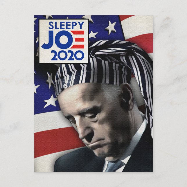 Sleepy Joe Biden 2020 Postkarte (Vorderseite)