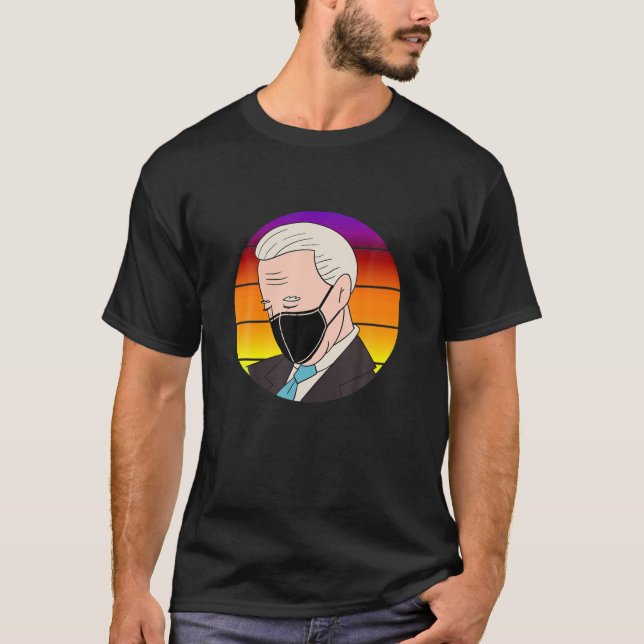 Sleepy Joe Biden Webemaske Funny Meme Biden Sle T-Shirt (Vorderseite)