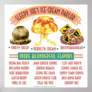 Sleepy Joe's Ice Cream Parlor Poster