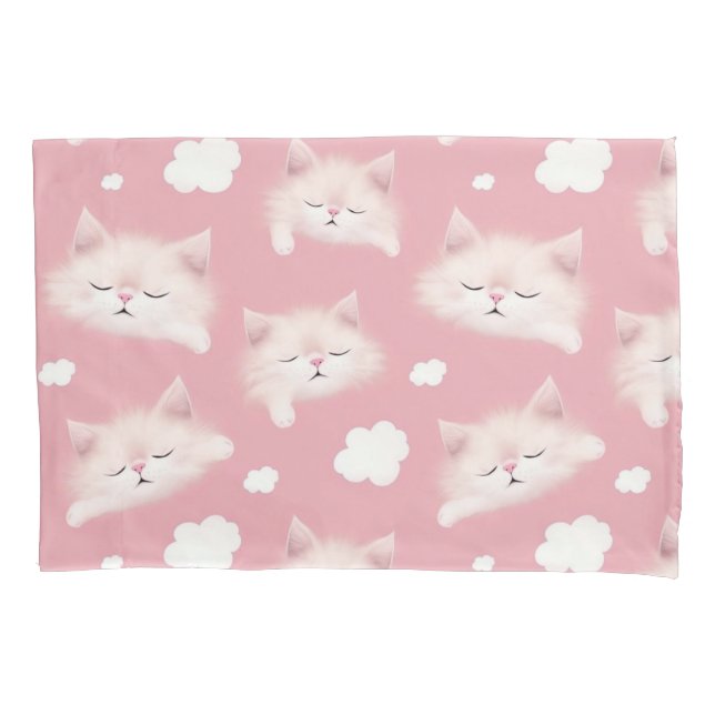 Sleepy kitty kissenbezug (Vorderseite)