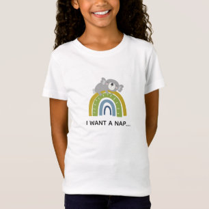 Sleepy Koala und Boho Rainbow Custom T-Shirt