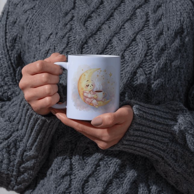 Sleepy Moon Coffee Mug – Cozy Night Dream (Créateur téléchargé)