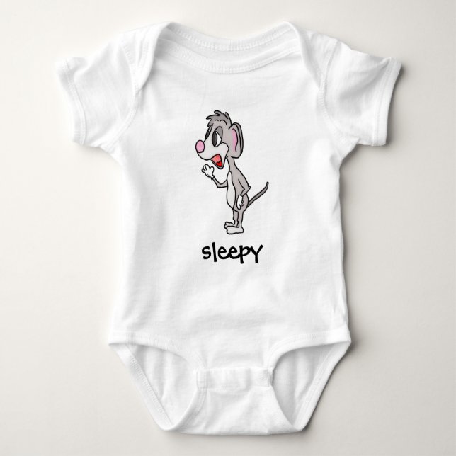 Sleepy Mouse Strampler (Vorderseite)