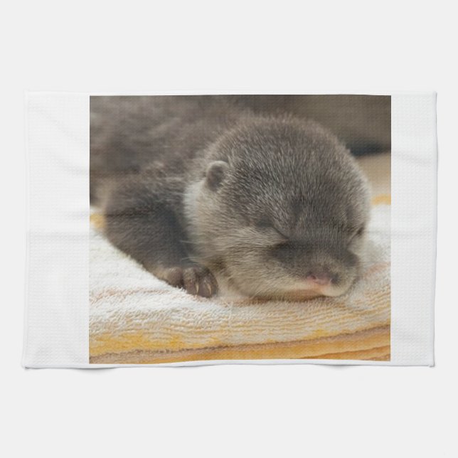 Sleepy Otter Handtuch (Horizontal)