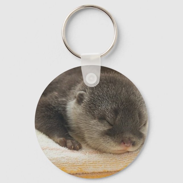 Sleepy Otter Schlüsselanhänger (Vorderseite)