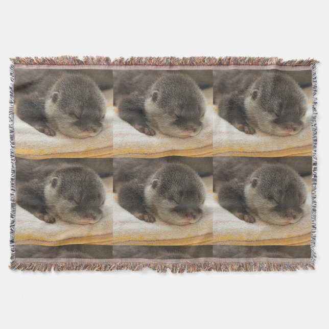 Sleepy Otters Decke (Vorderseite)