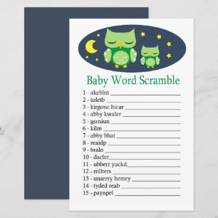 Sleepy owl Baby Wortspiel