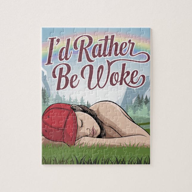 Sleepy Person eher Geweckt Berg-Regenbogen (Vertikal)