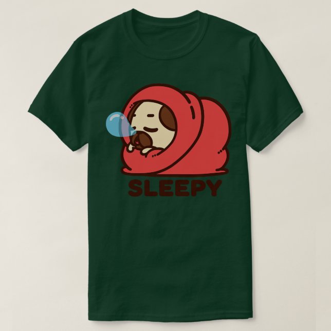 Sleepy Puglie T-Shirt (Design vorne)