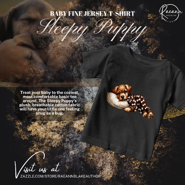 Sleepy Puppy Baby Fine Jersey T - Shirt (Von Creator hochgeladen)