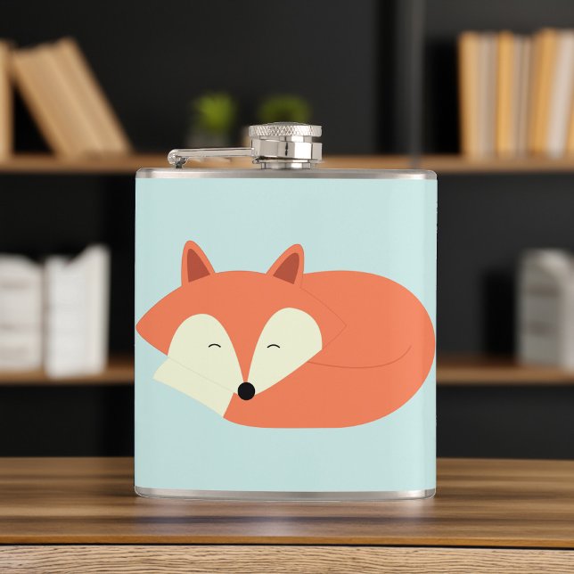 Sleepy Red Fox Flachmann (Von Creator hochgeladen)