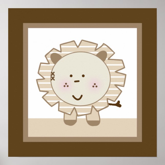 Sleepy Safari Kinderzimmer Wallfahrtskirche Poster (Vorne)