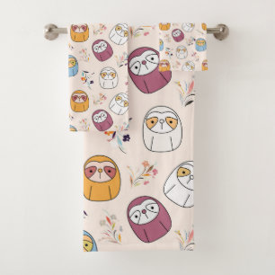 Sleepy Sloth Badhandtuch Set